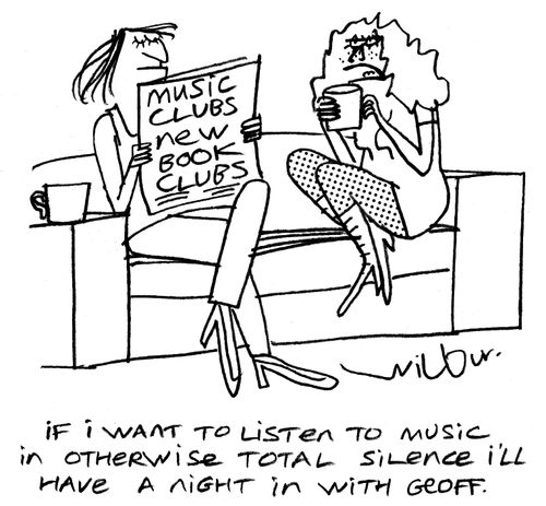 'If I want to listen to music in otherwise total silence I'll have a night in with Geoff.'