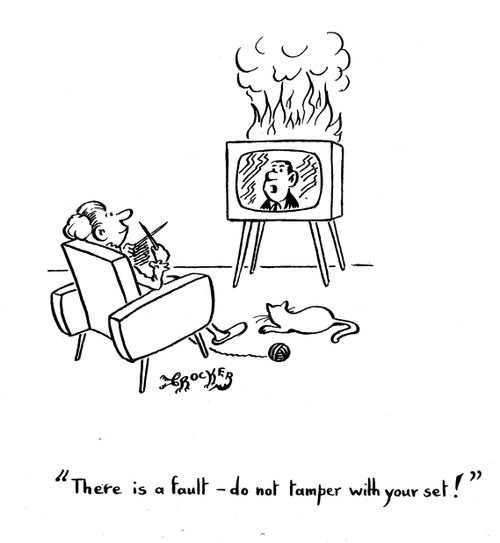 'There is a fault - do not tamper with your set!'