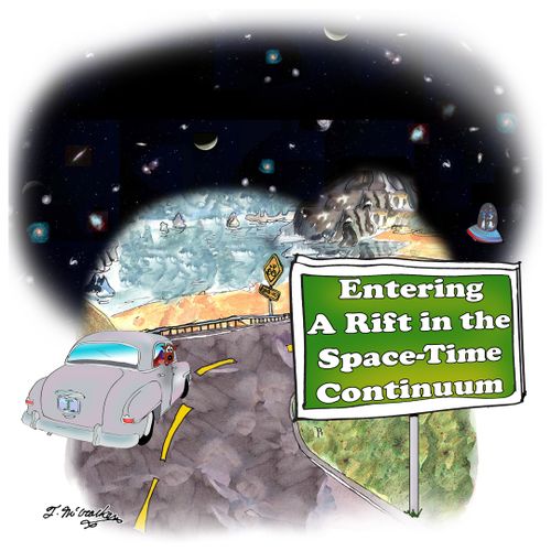 'Entering A Rift in the Space-Time Continuum.'