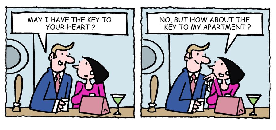'May I have the key to your heart?'