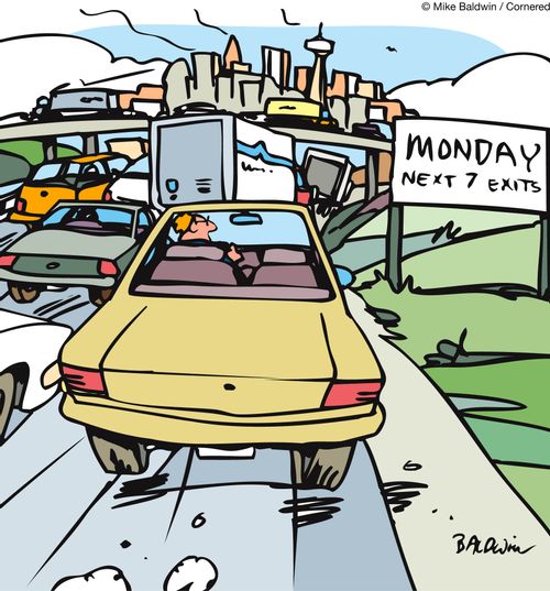 Monday: Next 7  exits.
