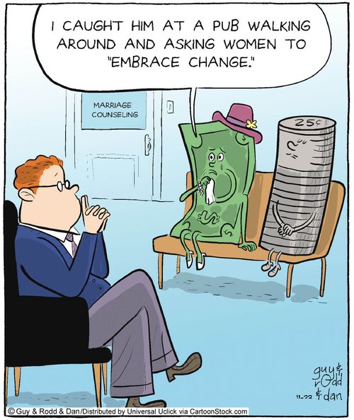 'I caught him at a pub walking around and asking women to 'embrace change'.'
