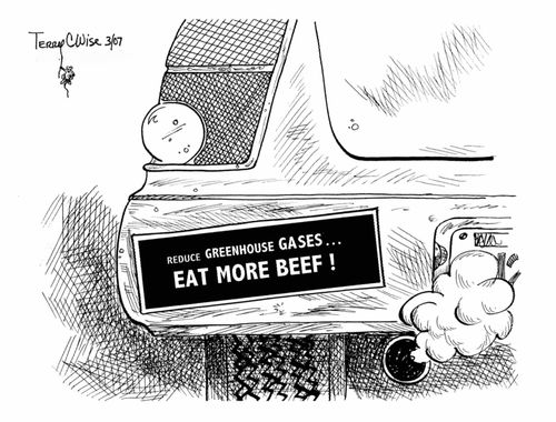 Produce Greenhouse Gases. . . Eat More Beef!