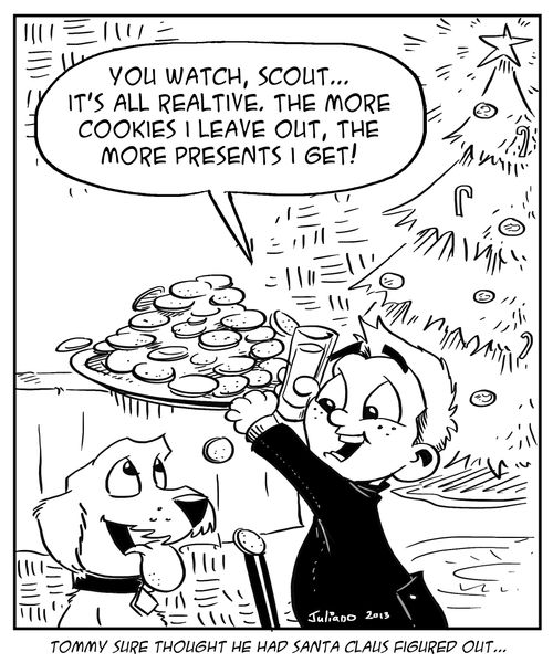 Tommy sure thought he had Santa Claus figured out...