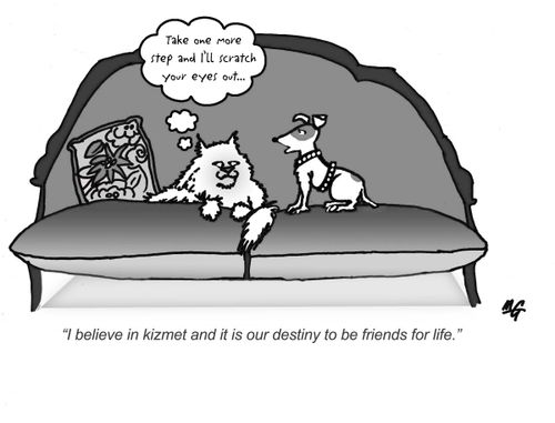 'I believe in kizmet and it is our destiny to be friends for life.'