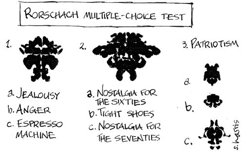Rorschach multiple-choice test.