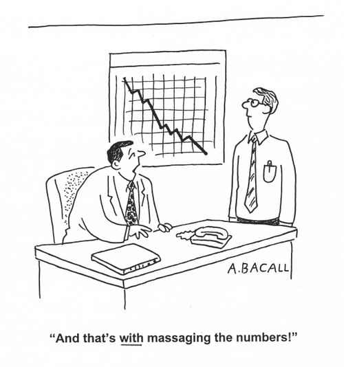 'And that's with massaging the numbers!'