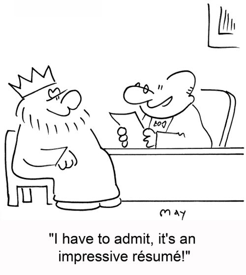 'I have to admit, it's an impressive resume!'