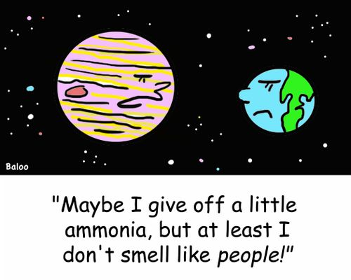 'Maybe I give off a little ammonia, but at least I don't smell like people!'