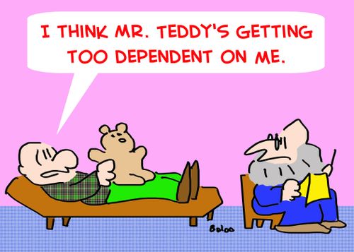 'I think Mr. Teddy's getting too dependent on me.'