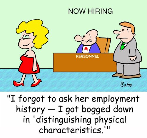 'I forgot to ask her employment history -- I got bogged won in 'distinguishing personal characteristics.''