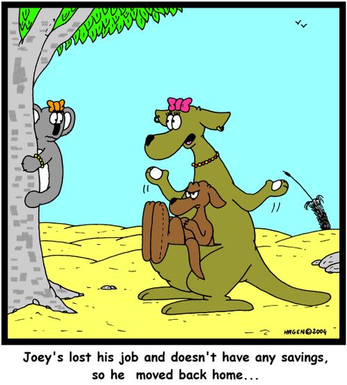 'Joey's lost his job and doesn't have any savings, so he moved back home...'