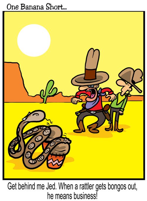 Get behind me Jed. When a rattler get bongos out, he means business!