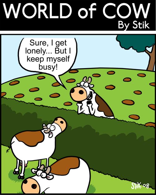 Sure, I get lonely...But I keep myself busy!
