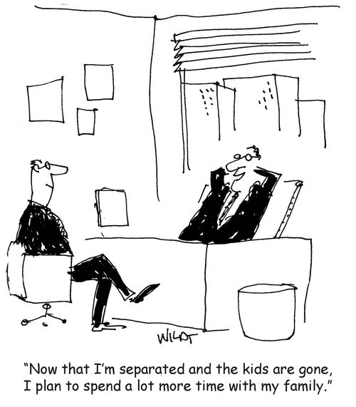 'Now that I'm separated and the kids are gone, I plan to spend a lot more time with the family.'