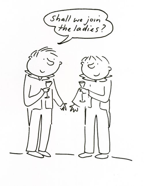 'Shall we join the ladies?'