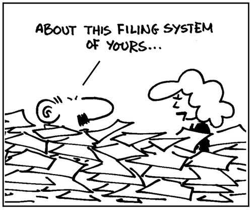 'About this filing system of yours...'