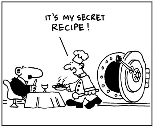 'It's my secret recipe.'