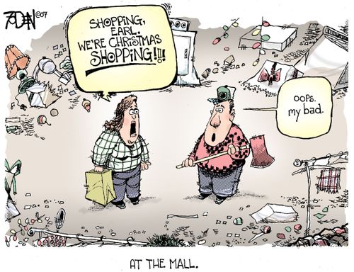'Shopping Earl! We're Christmas Shopping!'