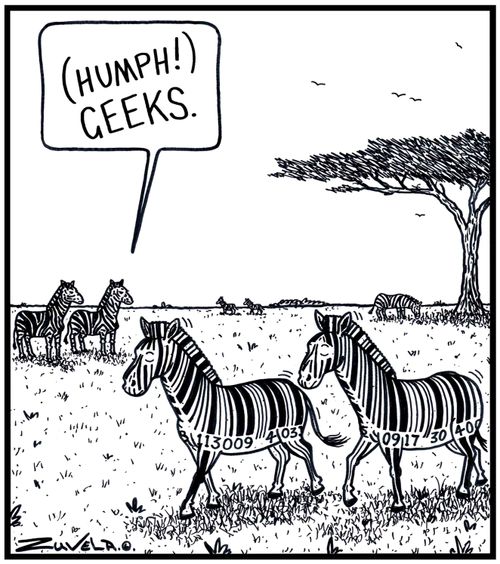 'Humph! Geeks.' 