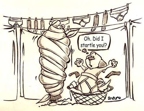'Oh. Did I startle you!?'