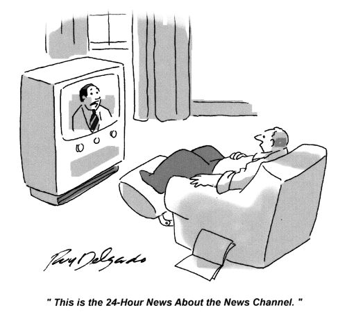 'This is the 24-Hour News About the News Channel.'