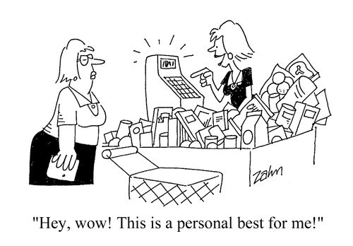 "Hey, wow! This is a personal best for me!"