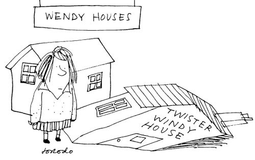 'Wendy houses' 'Twister windy house'