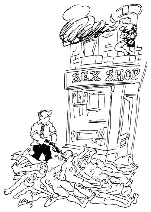 Fire in a sex shop