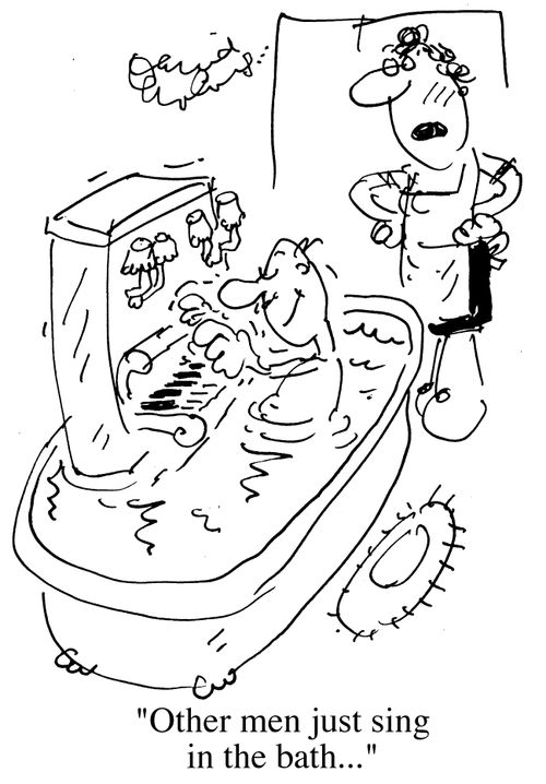 Other men just sing in the bath