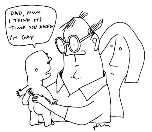 "Dad, Mum thinks it's time you knew I'm gay"