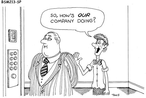 'So, how's our company doing?'