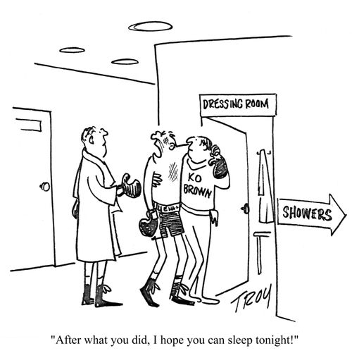 'After what you did, I hope you can sleep tonight!'