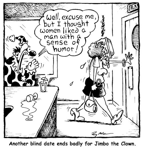 Another blind date ends badly for Jimbo the Clown.