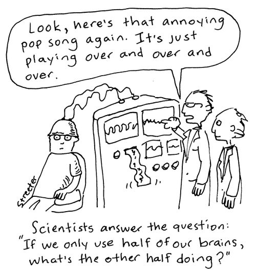 "What's the other half of our brain doing?"