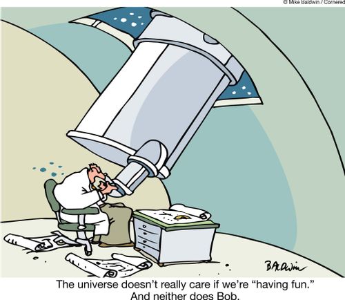The universe doesn't really care if we're "having fun." And neither does Bob.