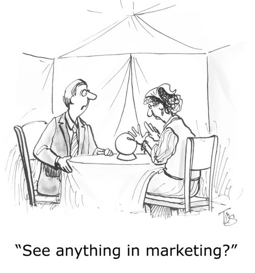 'See anything in marketing?'