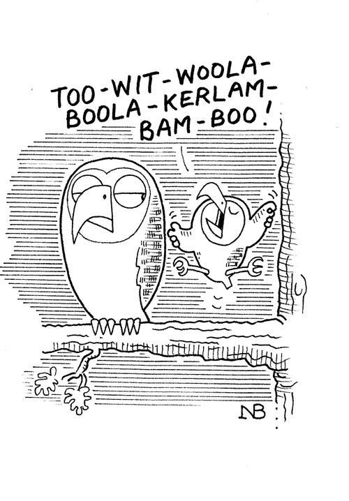 'Too-Wit-Woola-Bool-Kerla-Bam-Boo!'