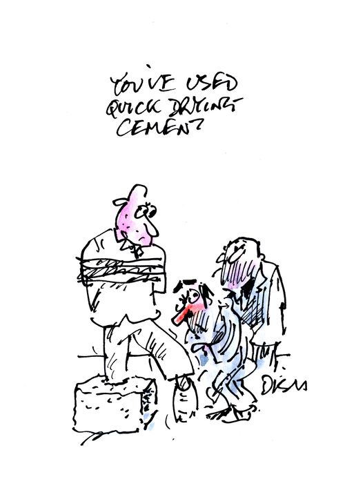 'You've got quick drying cement.'