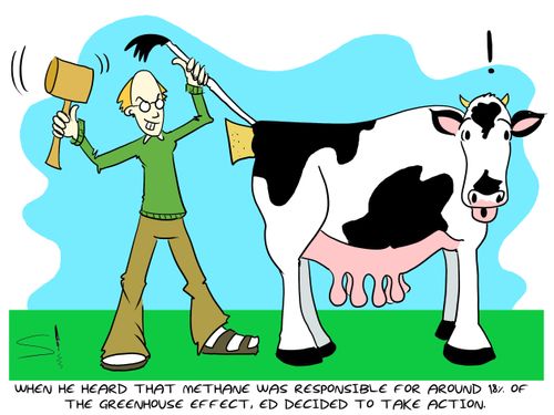 When he heard that methane was responsible for around 18% of the Greenhouse Effect, Ed decided to take action.