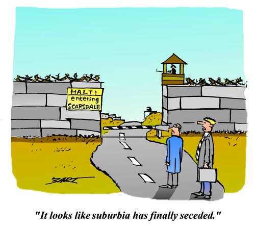 'It looks like suburbia has finally seceded.'