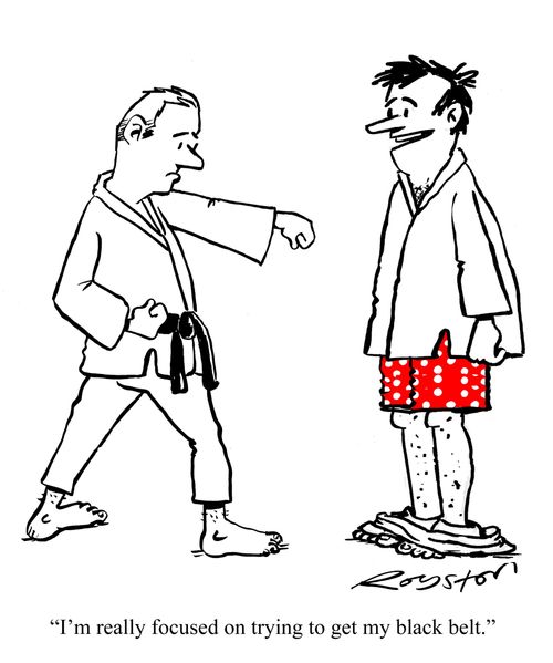 'I'm really focused on trying to get my black belt.'
