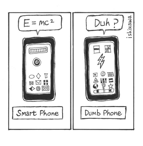 Smart Phone versus Dumb Phone