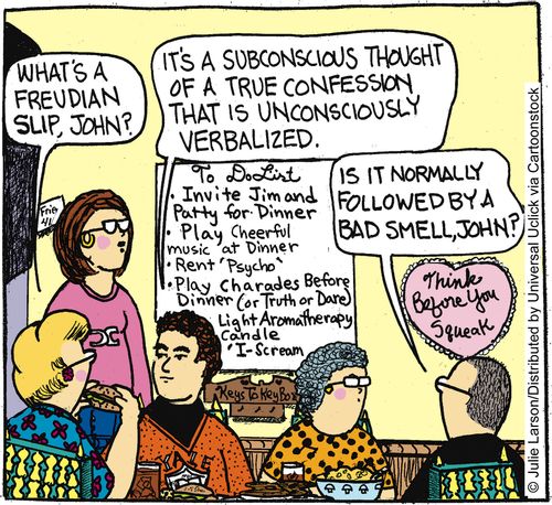 'It's a subconscious thought of a true confession that is unconsciously verbalized.'