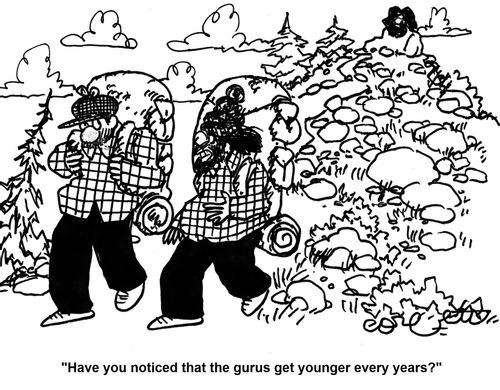 'Have you noticed that the gurus get younger every year?'