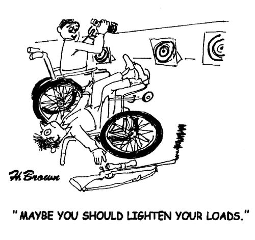 'Maybe you should lighten your loads.'