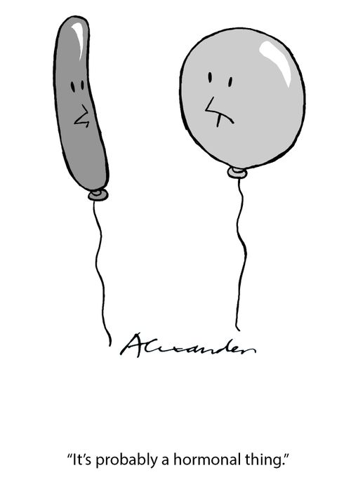 'It's probably a hormonal thing.'