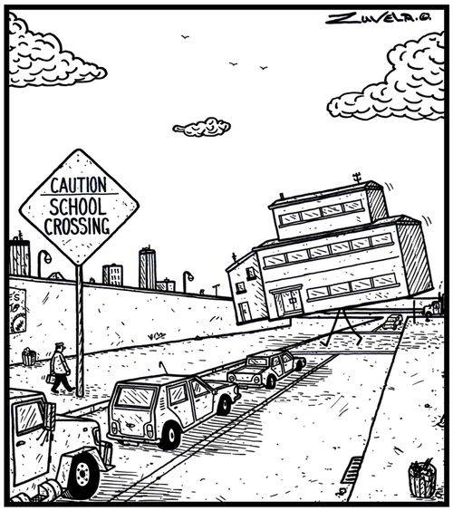 Caution! School Crossing.