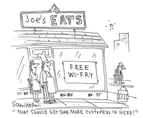 'That should get some more customers in here!'