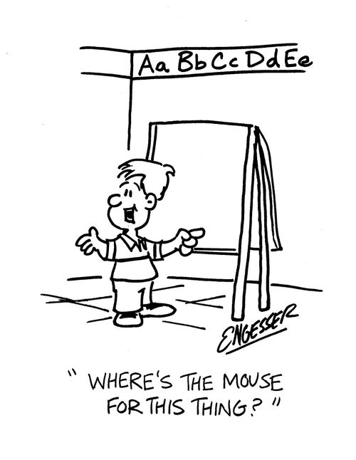 'Where's the mouse for this thing?'